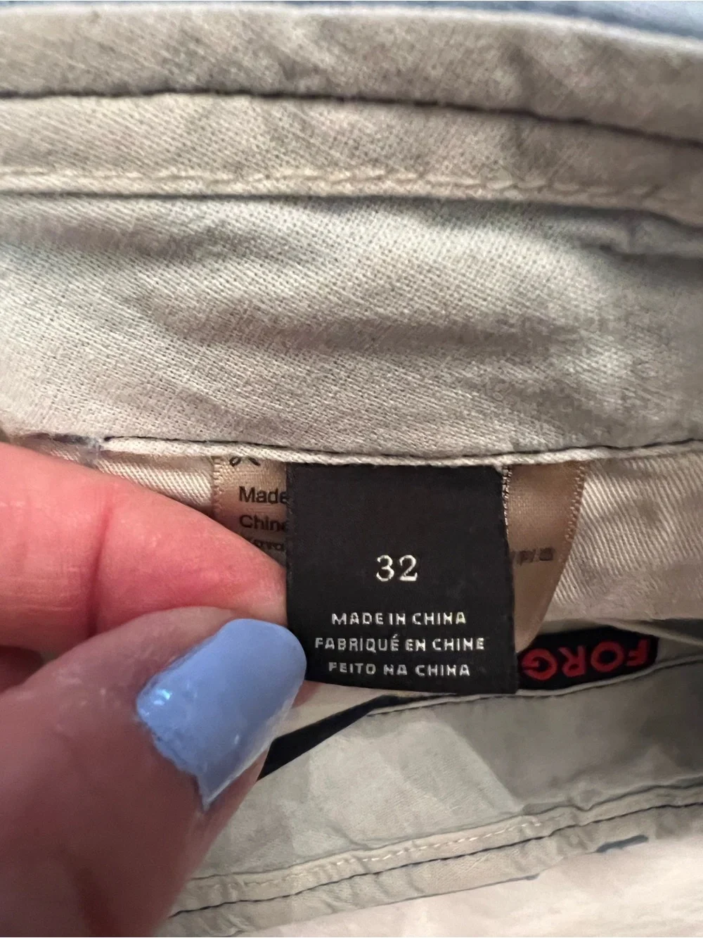 Scotch and Soda Mens size 32 Light Blue Slate gray  Cargo Shorts